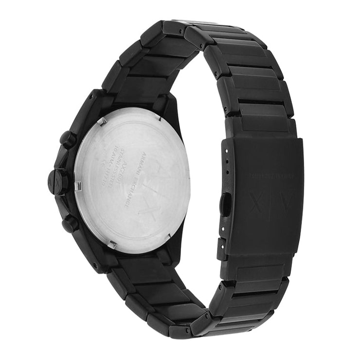 Armani Exchange Drexler AX2601 Men's Chronograph Watch – Black Dial with Black Stainless Steel Strap